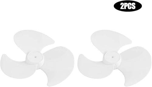 Miniatura 3 de NDNCZDHC 2 aspas de ventilador de plástico para ventilador de 12 pulgadas, 3 hojas blancas de ventilador eléctrico, accesorios de repuesto para