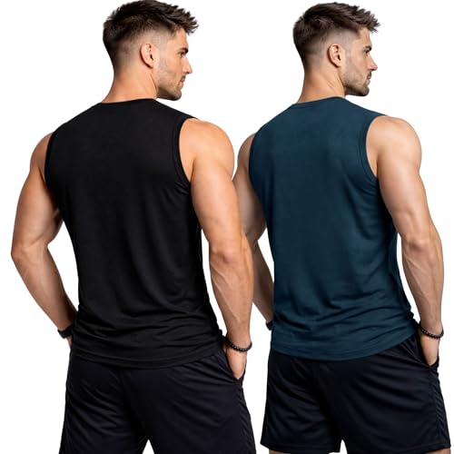 Image of 3Colours RGB Men's Active Wear Sleeveless Tank top, Gym Vest, Leisure wear CCUT Hustle