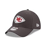 New Era - NFL Kansas City Chiefs Hex Tech 39Thirty Stretch Cap Farbe Grau, Größe M-L