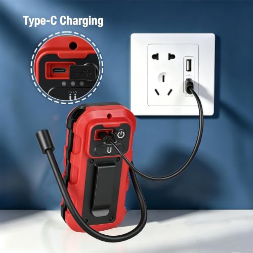 Lichamp Rechargeable COB Work Light, 2 Pack Magnetic LED Worklight - image 6