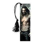 Jason Momoa Aquaman – Justice League Movie – Glossy Tassel Bookmark for Gifting Collecting