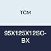TCM 95X125X12SC-BX NBR (Buna Rubber)/Carbon Steel Oil Seal, SC Type, 3.740" x 4.921" x 0.472"