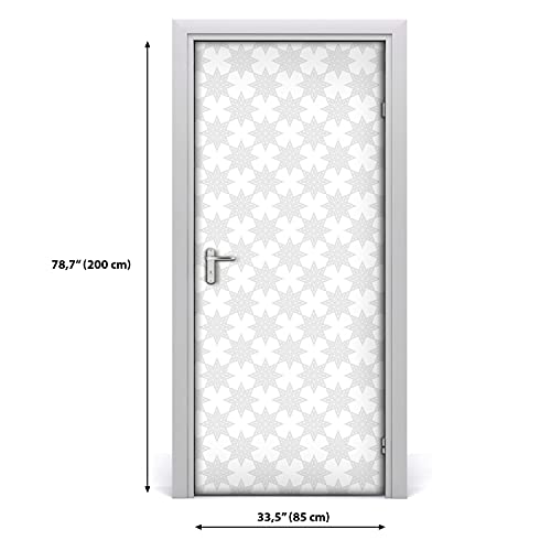 Vinilo para puerta 85x200 cm lavable autoadhesivo motivo floral 3