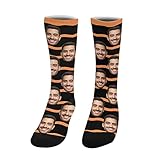 Custom Photo Socks Happy Halloween,Autumn Fall Socks,Personalized Christmas Funny Gift For Men Women