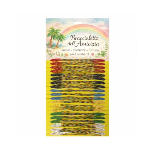 Suyamir Braccialetti Brasiliani dell’Amicizia e della Fortuna – 100 Pezzi Set Multicolore Intrecciati Portafortuna Estivi Mare Festa Regalo Unisex per Bambini e Adulti