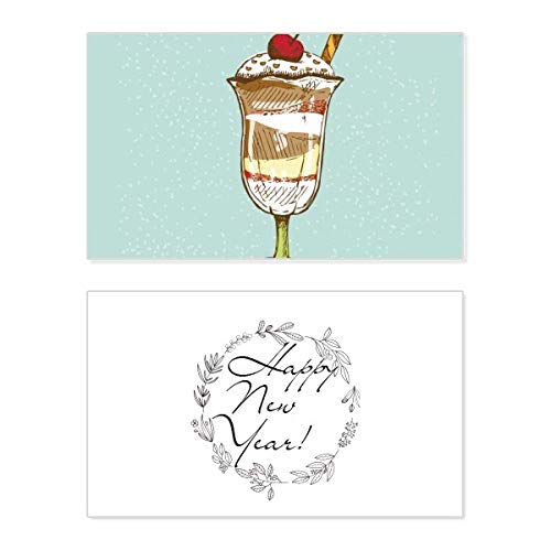 Tarjeta de Año Nuevo conmemorativa: diseño selecto de cerezo
