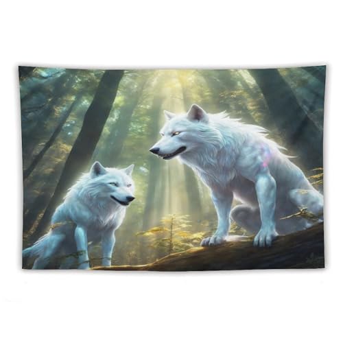 Tenture loup pour chambre coucher créant un espace cosy - 3