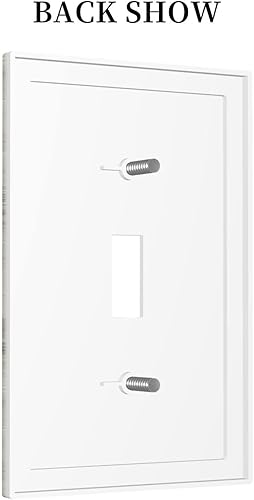 Miniatura 4 de Cubierta de interruptor de luz de 1 cuadrilla, placa de pared para dispositivo de palanca individual, vintage, rústico, azul, turquesa, índigo,