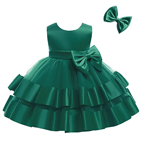 3M-6T Baby Girl Ruffle Lace Backless Pageant Dress Toddler Tutu Gown Flower Tulle Party Dresses3
