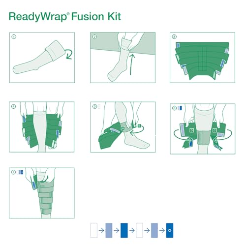 Image of ReadyWrap Fusion Leg Wrap Compression Kit, with Liner, Beige (Long Length, Large)