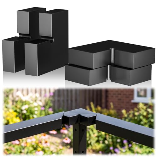 Image of 4 Pack Corner Connector for 2.36 inch x1.18 inch Stainless Steel Handrail