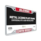 Desert Cactus Boston University Car Accessories Terriers Metal License Plate Frame and Tag Holder for Front or Rear of Car (Alumni)