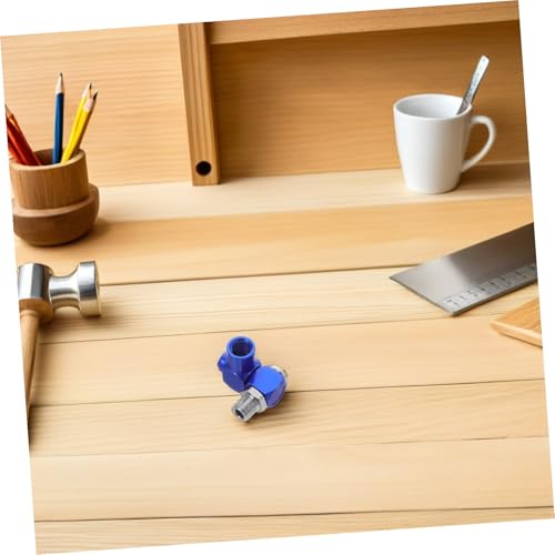 Conectores giratorios neumáticos 1/4 Npt de aluminio azul para mangueras pack de 2 6