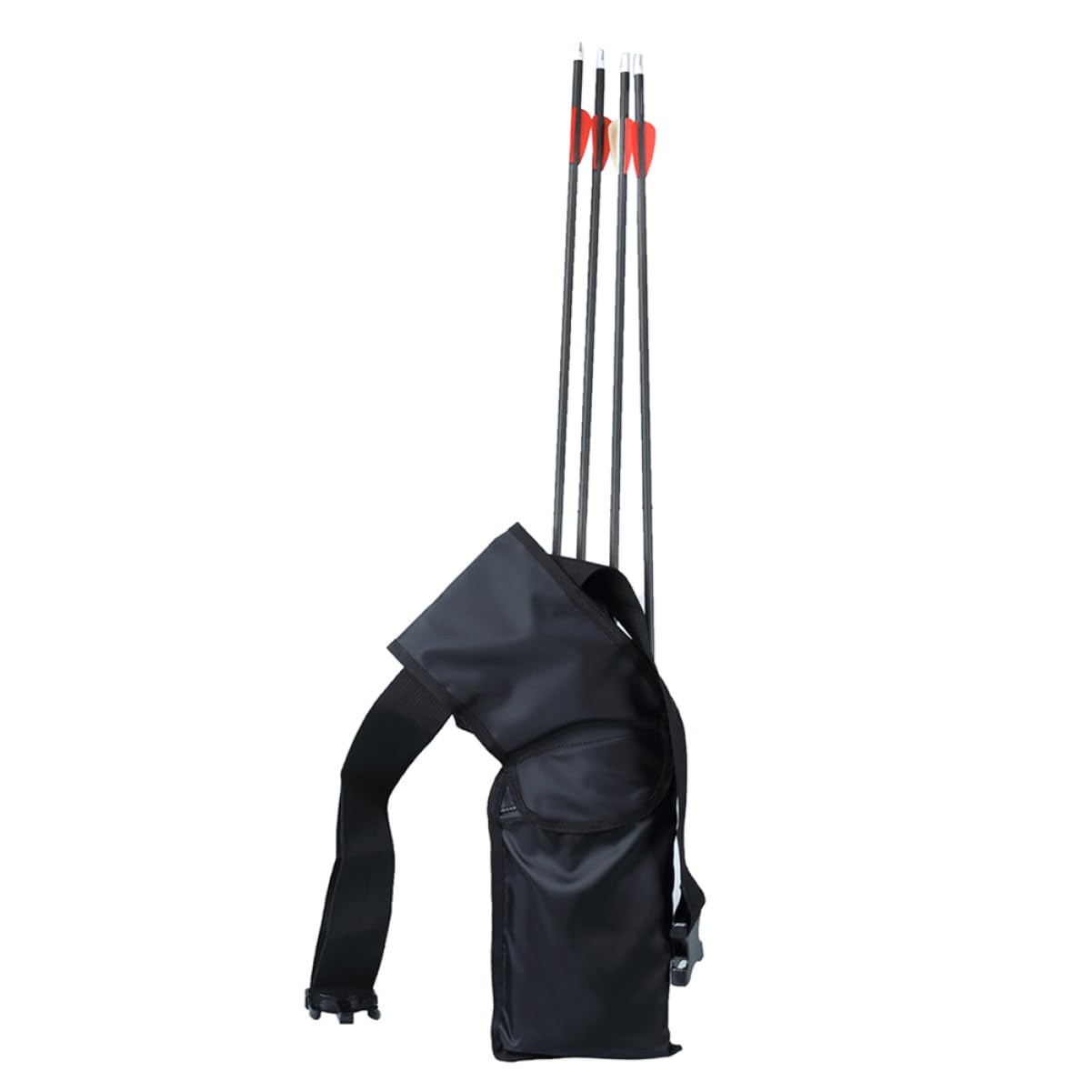 HONMEET Multi Function Arrow Holder Waist Bag Large Capacity Cylinder for Archery Straps for Outdoor Hunting and Training Black Color No Arrows Included