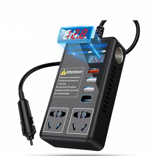 200Wカーインバーター 車載インバーター12V車 24Vトラック対応 コンバーター...