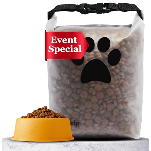 (re)zip Roll Top Pet Food Storage Bag (14-Cup) | BPA-Free, Food Grade, Pet Safe | Keeps Kibble Fresh for Camping, Dog Boarding, Weekend Getaways | Machine Washable