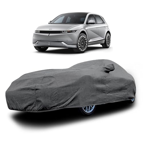 Image of Heavy-Duty Car Cover for Compatible with Hyundai Ioniq 5 (2023 to 2025 All Models) Deluxe Car Protection Cover - Waterproof & UV-Resistant All-Season Exterior Protection