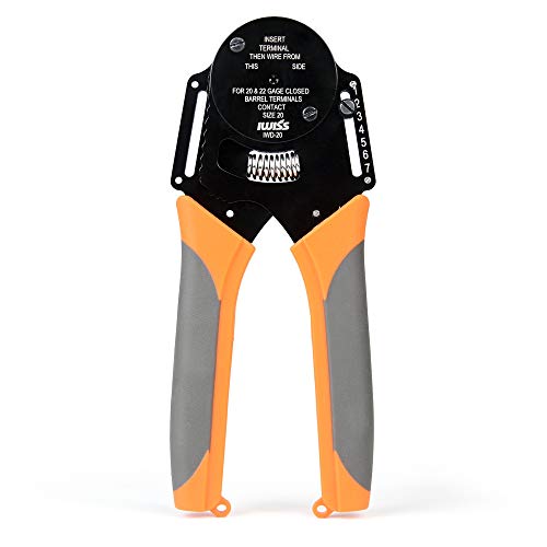 IWISS Closed Barrel Crimper 4 way Indents,8 Impressions for Deutsch Solid Contacts gage