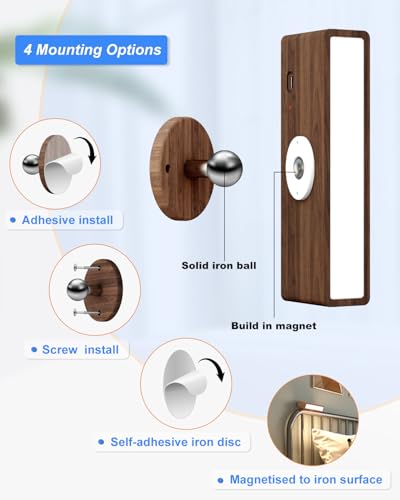 Yilaie EL-US-010 Battery Operated Wall Sconce Set Of Two,Rechargeable Wall Lights thumb #3