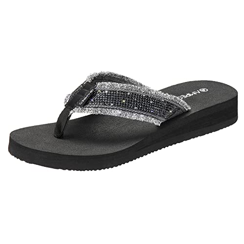 Ampeo Women's Arch Support Flip Flops Comfortable Casual Summer Beach Thong Sandals