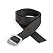 Dakota Web Belt Made in USA by Thomas Bates (Black)