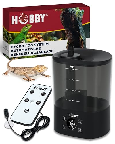 Hobby Terraristik Hygro Fog System I automatische Benebelungsanlage für Terrarien I inkl. Controller, Sensor und Fernbedienung I Terrarium Luftbefeuchter I effizientes und leises Benebelungssystem