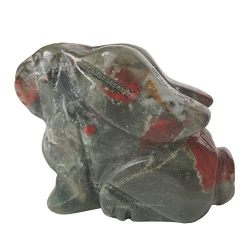 Estatua de conejo tallada en piedra preciosa 3.5 cm