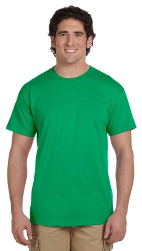 Image of Gildan Ultra Cotton Long Sleeve Crew Neck T-Shirt, Irish Green, Medium
