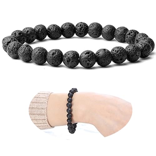 Cryhand Handmade 8mm Beaded Bracelets For Men Protection Bracelet For Women Chakra Feng Shui...
