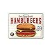 Produktbild Nostalgic-Art Retro Blechschild, Hamburgers  Geschenk-Idee für Diner-Fans, aus Metall, Vintage-Design zur Dekoration, 30 x 40 cm