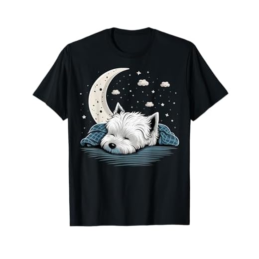 Napping Westie Pijama West Highland White Terrier Sleeping Camiseta