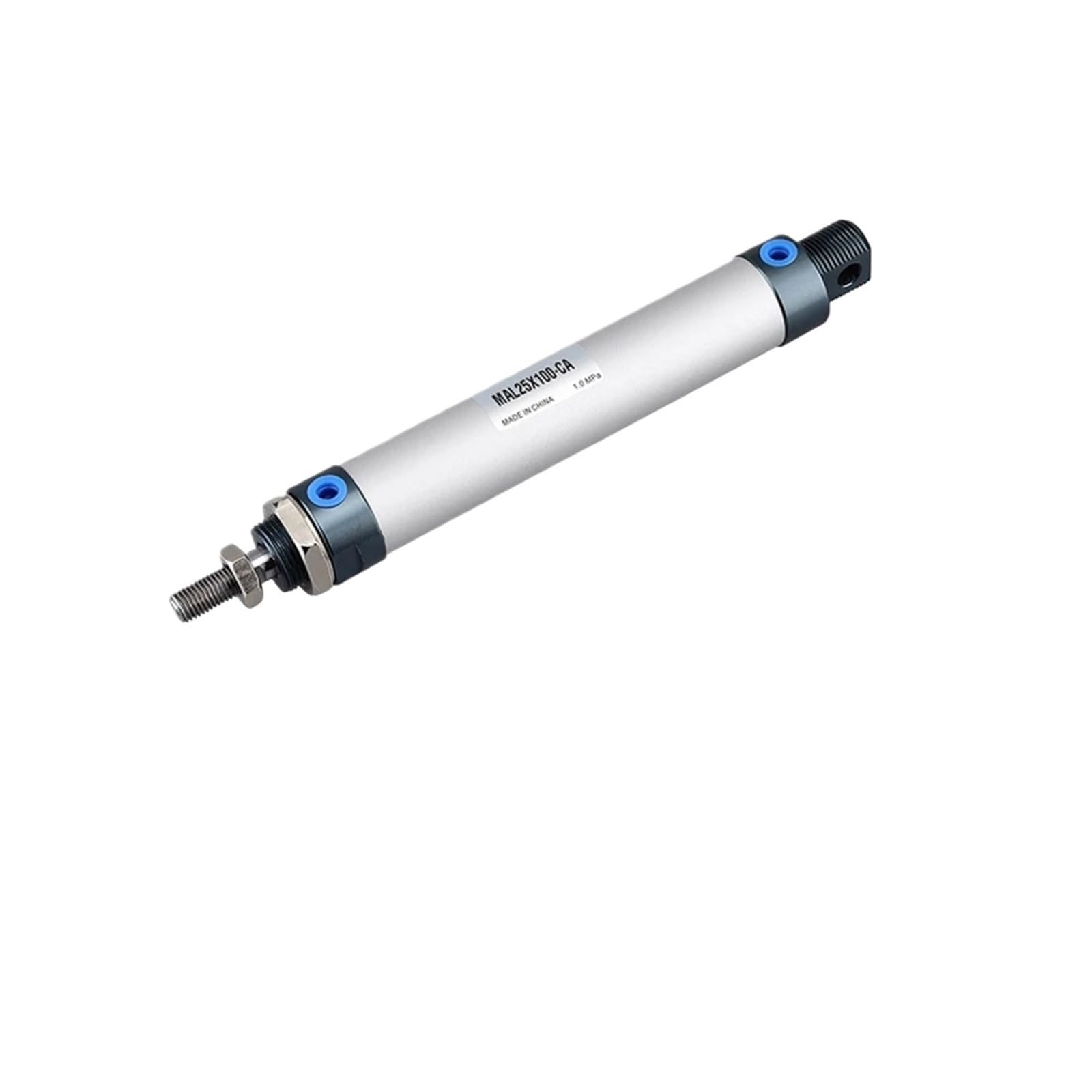 Jwseo Stroke 350Mm Mal Pneumatic Cylinder 16/20/25/32Mm Bore 25/50/75/100-500Mm Stroke Single Rod Double Acting Aluminum Alloy Air Cylinder(,Bore 32Mm)