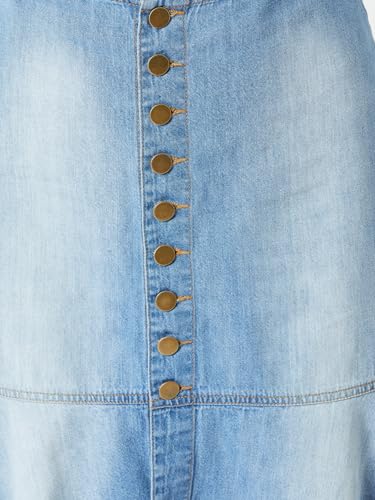 Image of Miss Chase Women's Straight High Rise Mini Denim Skirt