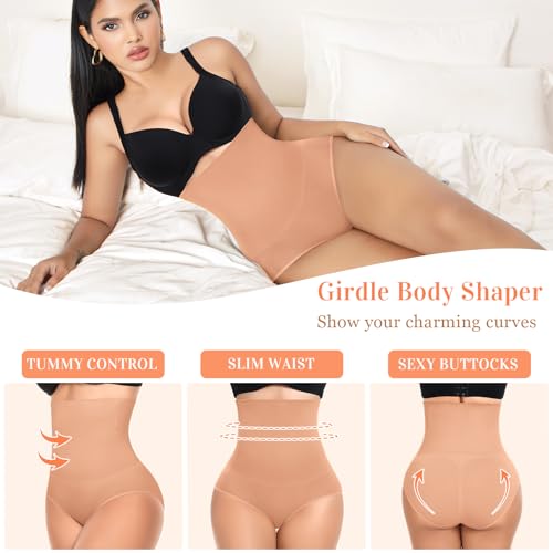 Image of Werena Tummy Control Shapewear for Women High Waisted Body Shaper Panties Slimming Girdle Shaping Briefs