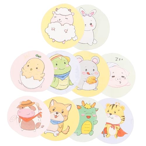 HOLIDYOYO 120pcs Cartoon Adhesive Bandages for Boys and Girls Mini Round Waterproof and Breathable Wound Care Patches Cute Bandages for Baby First Aid and Everyday Use