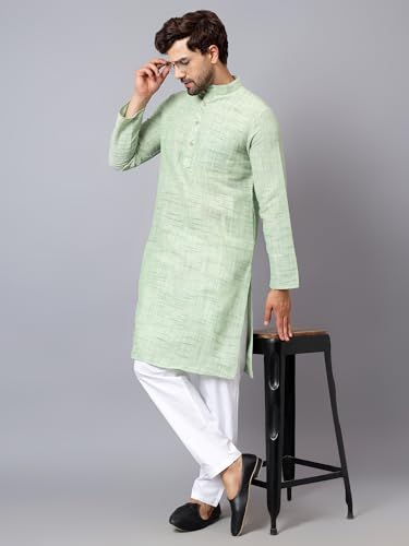 Image of LATEST CHIKAN Men's Cotton Regular Kurta