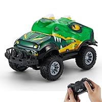JOYBLI Dinosaur-Shaped Off-Road Vehicle Remote Control Cool Off-Road Vehicle Truck, 2.4GHz RC Car with LED Lights, 1:20Scale, RC Truck, Remote Control car from a Long Distance.Gifts for Boys (Green)