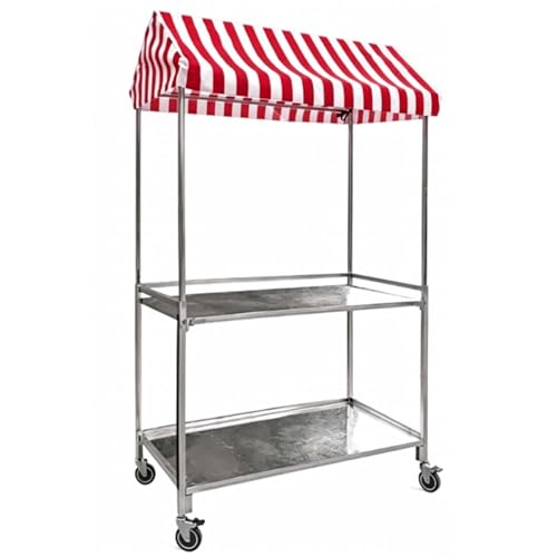 Carro plegable de camping con ruedas todoterreno y toldo protector 2