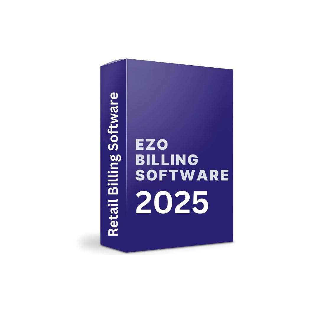 Simple & Premium Ezo Pos Billing Software | 80mm 3 Inch | 58mm 2 Inch Thermal Receipt & GST Invoice Software | Suitalbe For All Small Business Type | Upgraded Version