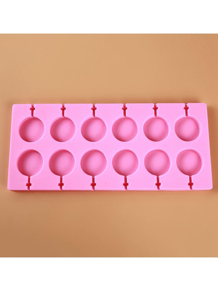 Lot de 5 moules à sucettes 20 trous en silicone pour sucettes, chocolats, biscuits, bonbons, fête pour enfants