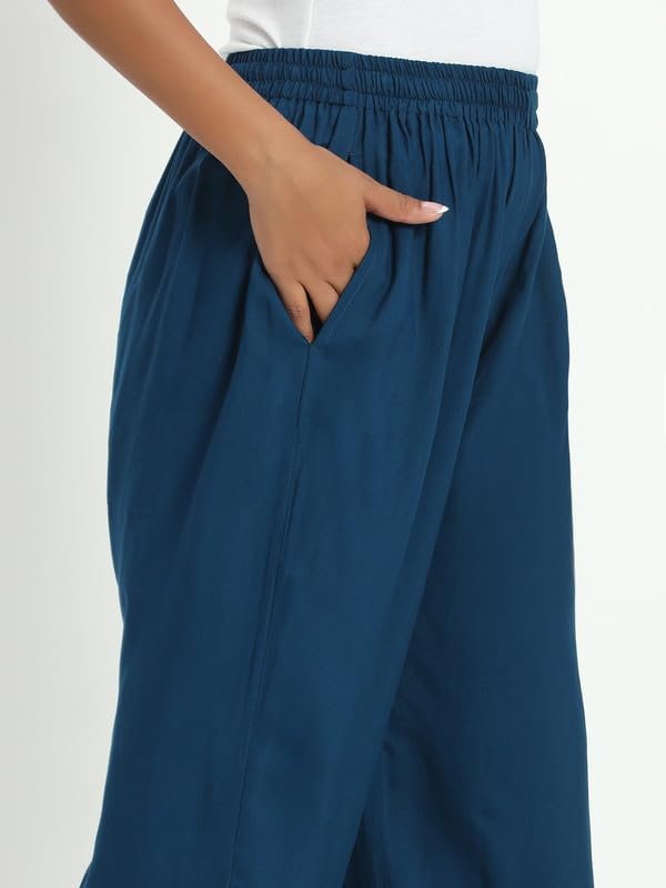 Image of Soft Colors Relaxed Fit Pocket Palazzo