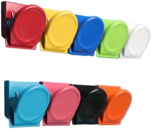 オート マグネットメモクリップ キューブ ブルー 1 ブルー 商品詳細 冷蔵庫のマグネットキャンディーカラーのメモクリップ金属メッセージクリップ多機能収納クリップランダム 9 個デフォルト