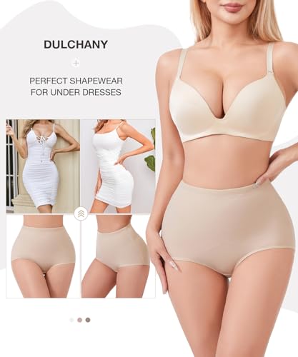 Image of Dulchany Tummy Control Shapewear Panties for Women Body Shaper Underwear Girdle Panty