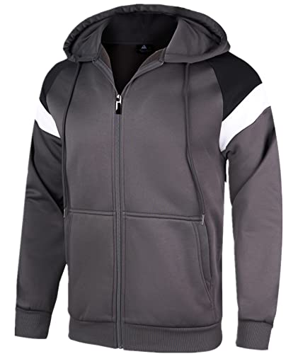 Qixiu Sweatjacke Herren - Kapuzenjacke Mit Reißverschluss, Sportlich & Warm