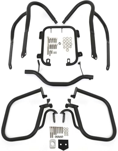 バイク用クラッシュバー オートバイ用用のエンジンガード ハイウェイクラッシュバー バンパー 燃料用のタンクプロテクター用の BMW R1200RT R 1200 RT 2004-2012用(1 SET OF BLACK)