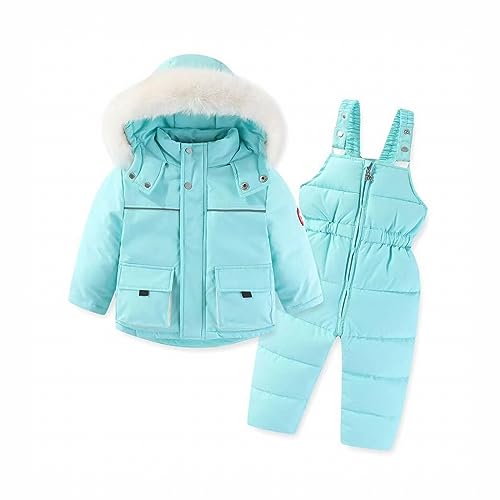 Kids Ski Jacket Pants Set Winter Snowboarding Down Coats Girls Boys Snowsuits 2 Piece Windproof Outwear Ski Suit2