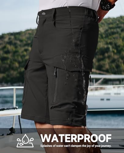 Moosehill Men's Hiking Cargo Shorts with 7 Pockets Quick Dry for Casual Work4