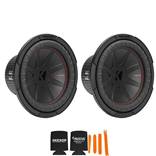 KICKER 10 Inch Comp R Woofer Includes Two 48CWR102 Virtual 2 ohm Package