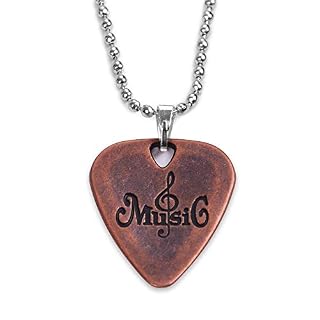 ABchat Metal Guitar Pick Necklace Zinc Alloy 1.2mm Thickness with Ball Chain (Color : 2) - Les Beatles, Paul McCartney, John Lennon, RIngo Starr, George Harrison ABchat Metal Guitar Pick Necklace Zinc Alloy 1.2mm Thickness with Ball Chain (Color : 2) – Image 2