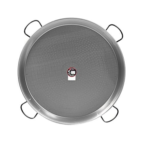 Vaello Campos La Valenciana Paella-Pfanne, polierter Stahl 90cm silber Cover